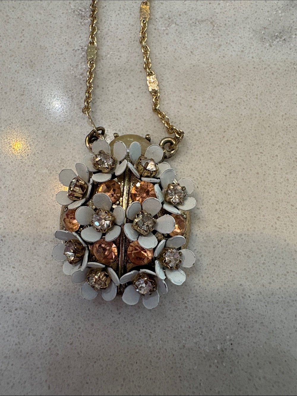 Betsey Johnson Whimsical Beetle Necklace